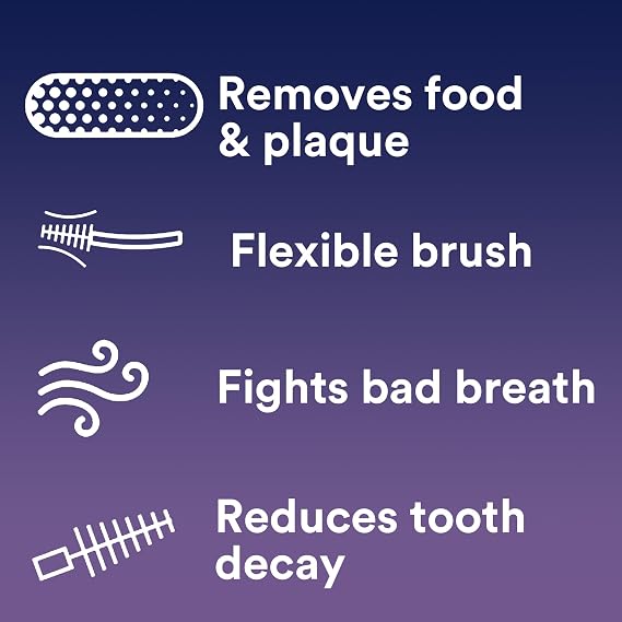 Dentek Interdental Brushes - Tight, 16 Count, 6 Pack - Easy-Brush Interdental Plaque Remover with Fluoride - Cleans Tight Spaces Around Teeth, Braces & Other Dental Appliances