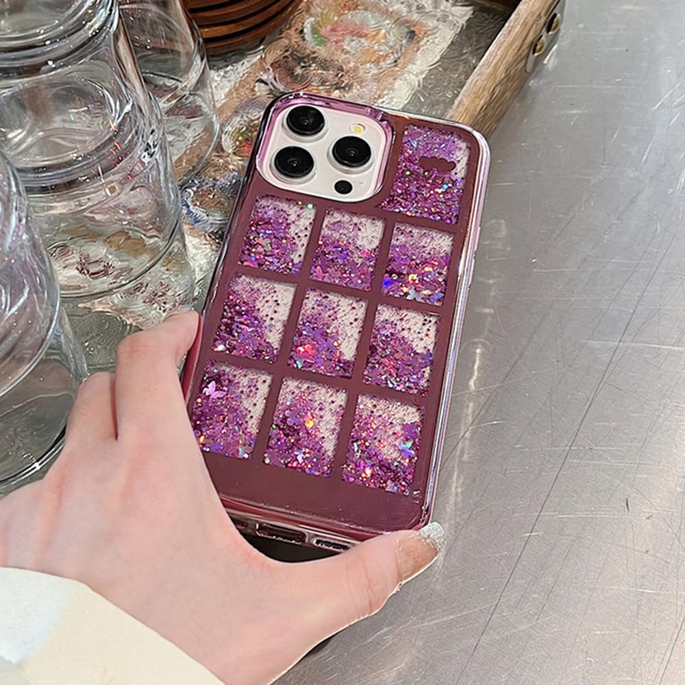 Coque iPhone 15 Pro de luxe finition or rose et sables mouvants - 7
