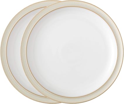Denby Plate, Stoneware, Cream