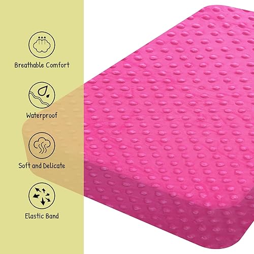 Miniatura 3 de CUXFLS Juego de 2 fundas para cambiador, para bebé, niño y niña, suaves sábanas de felpa Minky para cambiador, transpirables, lavables, para