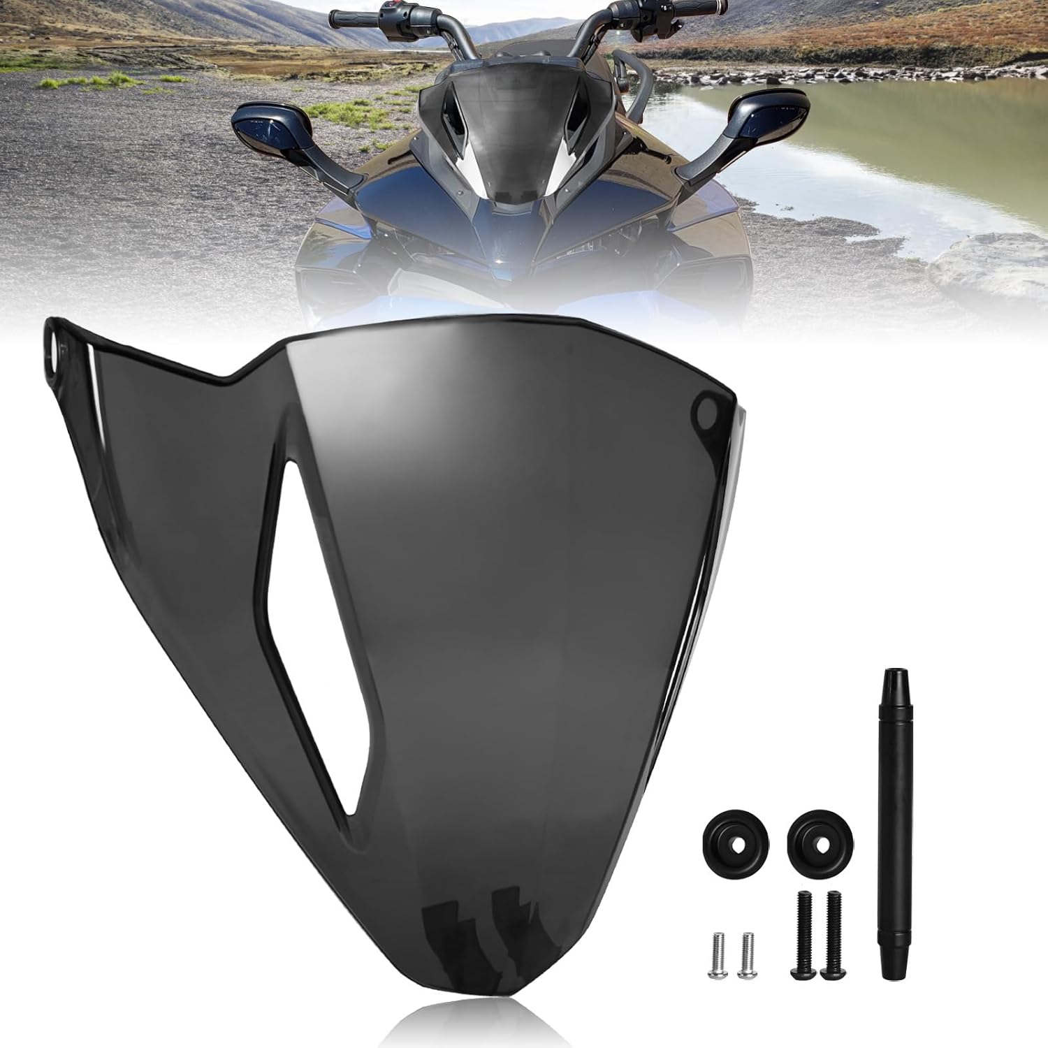 Gauge Shield Gauge Cover Protector for Can-Am Spyder F3 F3-S 2015-2025 Accessories,Replace #219400531 (Tinted Smoked)