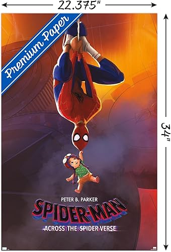 Miniatura 3 de Trends International Marvel Spider-Man Across The Spider-Verse - Póster de una hoja de Peter & Mayday Parker, 34 pulgadas de largo x 22.4 W, paquete