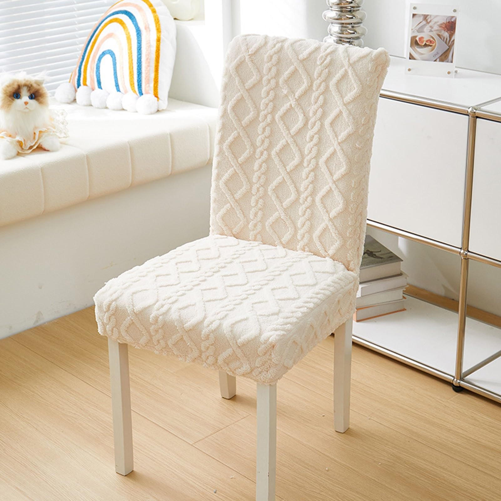 Housse de chaise pour banquet et mariage en velours extensible Shu