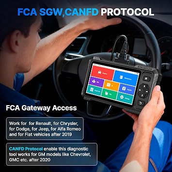 OBD2 Scanner,KINGBOLEN S6 Elite Full System Car Diagnostic Tool with 15 Reset Services,FCA AutoAuth,Can FD Protocol,Bidirectional Scan Tool Lifetime Free Update