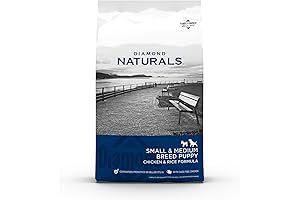 Diamond Naturals Small & Medium Breed Dry Dog Food: Real Protein, Probiotics & Antioxidants