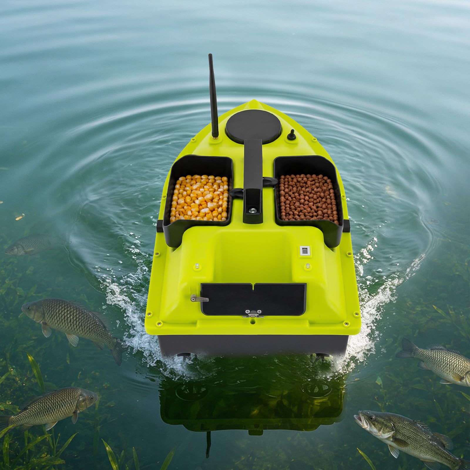 Barca di esche da pesca RC, controllo remoto GPS, distanza oltre