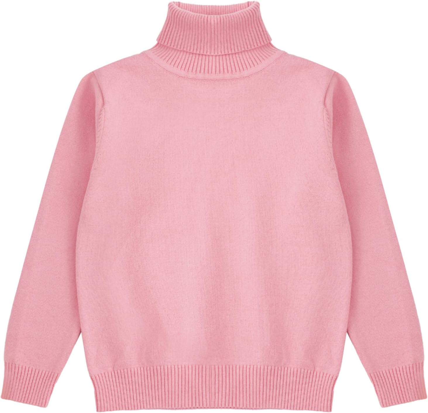 Kids Boys Girls Turtleneck Long Sleeve Knitted Pullover Tops Thermal Sweater Undershirt