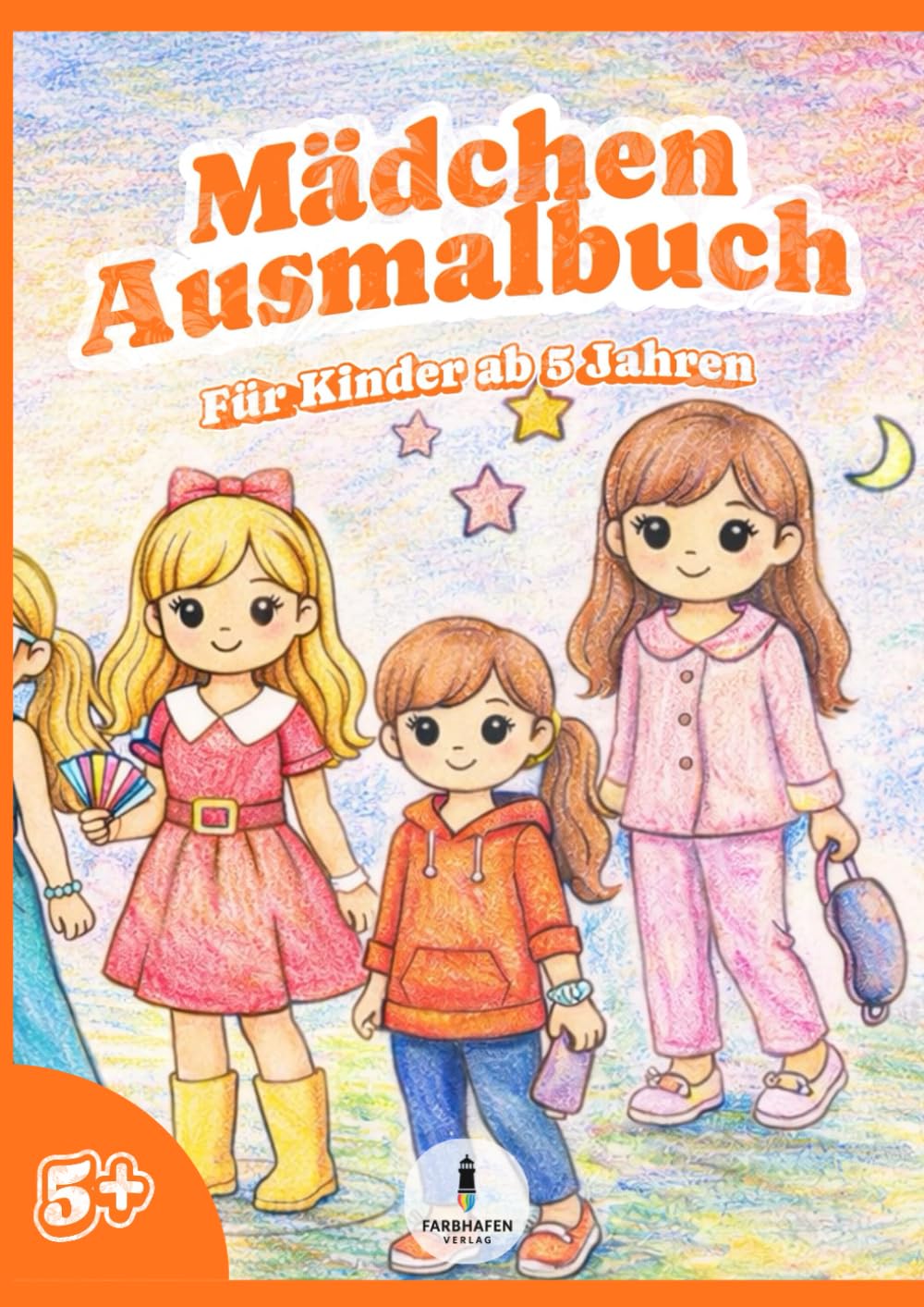 Mädchen Ausmalbuch ab 5 Jahren: 31 süße Motive zum Ausmalen | Großformat DIN A4 | Malbuch für Kinder