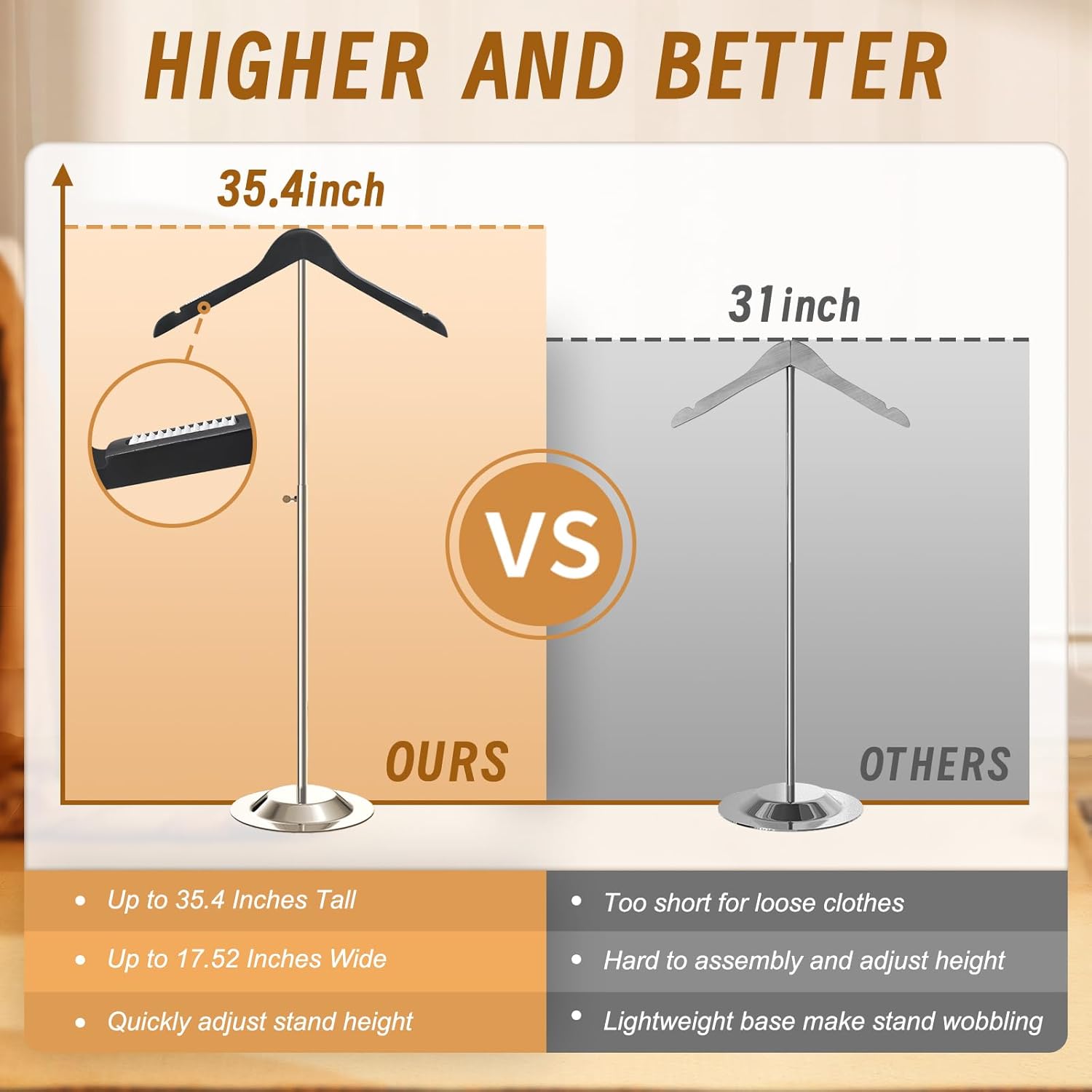 adjustable shirt display stand 6 pcs, 20-35 inch height tshirt display stand for vendors, wooden t shirt mannequin display shirts, jacket, coat at clothing vendor events, trade fair, trade show(black) black 6pcs