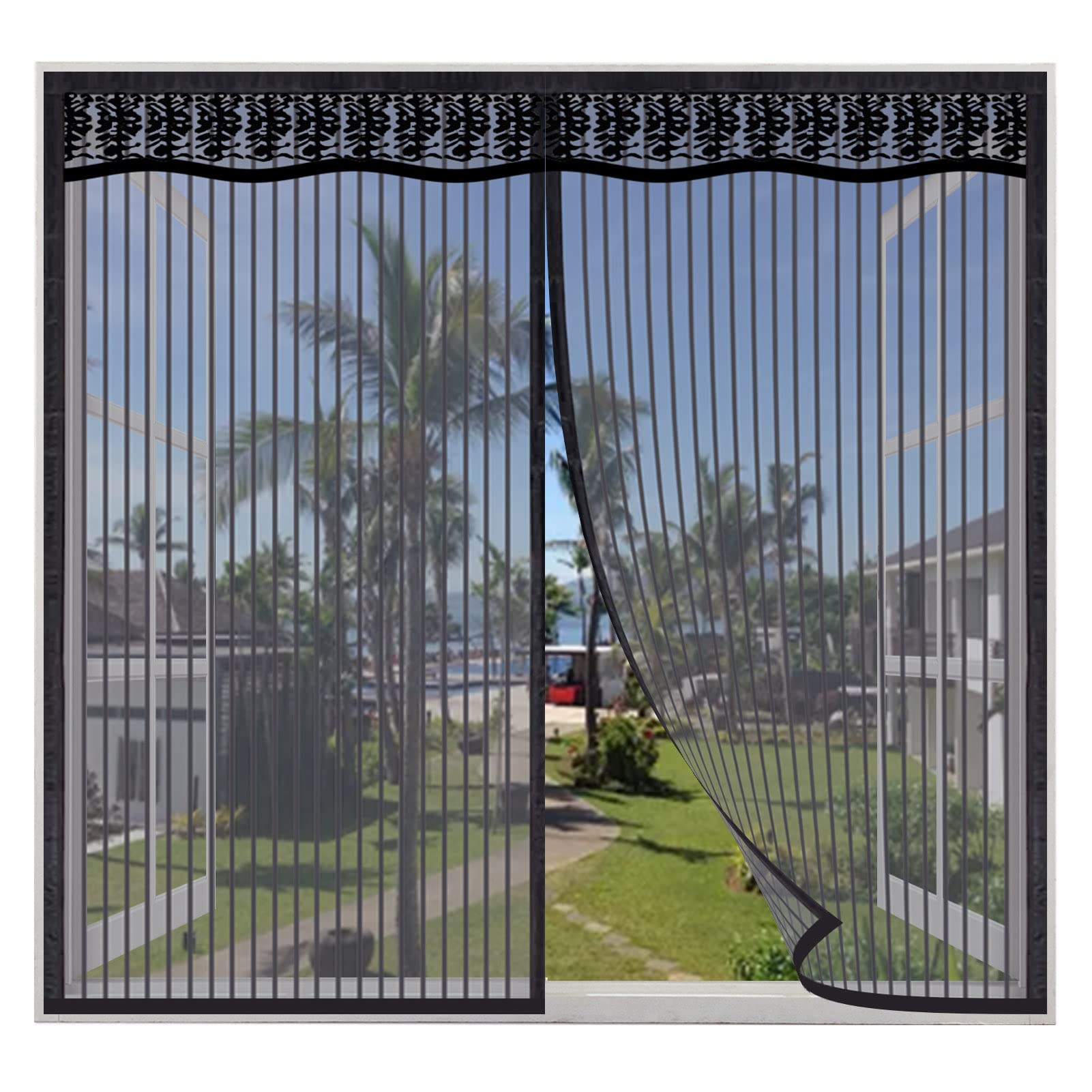 Fly Net Window Magnet 235 X 240 Cm, Insect Protection, Mosquito