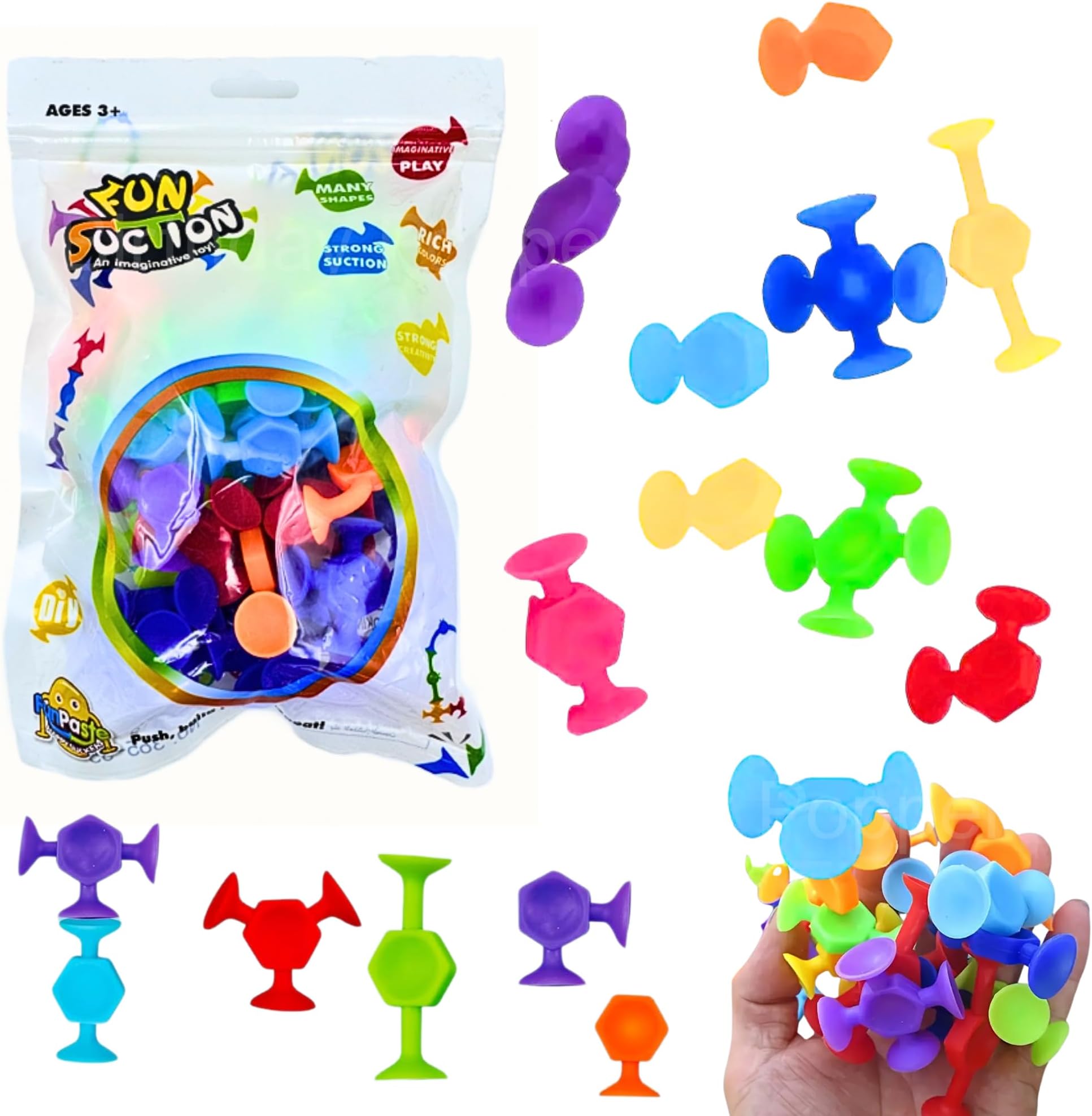 Birthday Popper Pop Suction | DIY Silicone Building Blocks Set | Fun Gift for All Ages | Ideal for Birthday Gifts