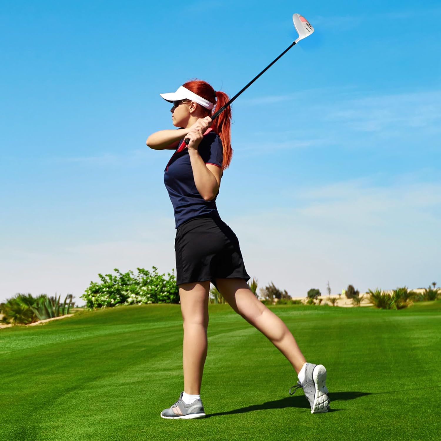 Complete Golf Club Set for Women, Golf Set Including Headcover & Graphite Shaft, 12° Degree, 460CC Aluminium Golf Clubs for Right Handers, Golf Driver for Beginners & Professionals
