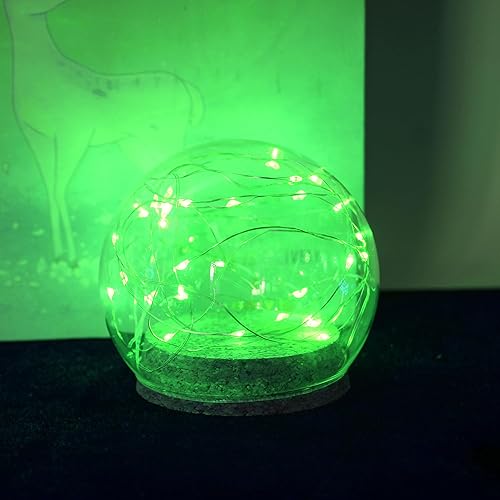 Miniatura 6 de FTEOYEL Paquete de 6 tiras de luces de hadas que funcionan con pilas, con modo intermitente, 30 luces LED de 10 pies para dormitorio, regalo,