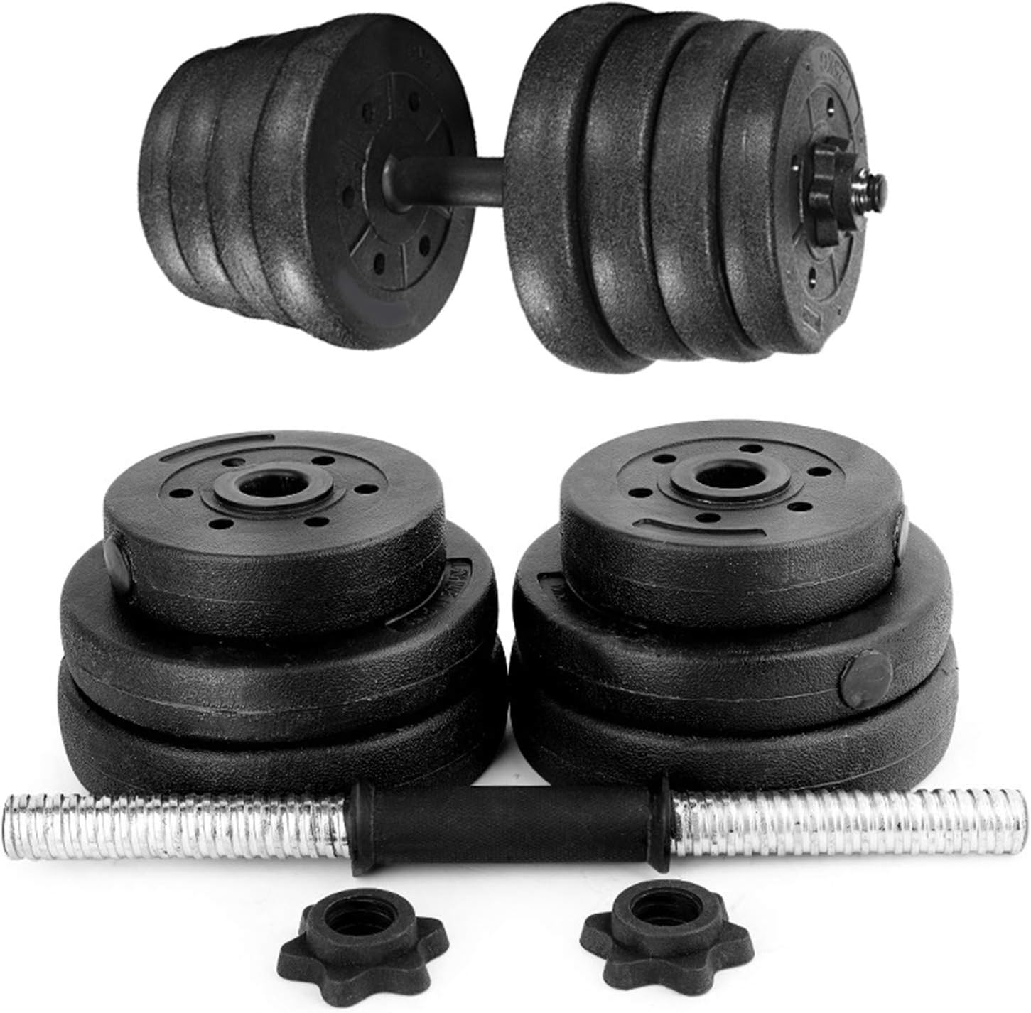 30Kg Men's Fitness Equipment Dumbbell with Extension Bar