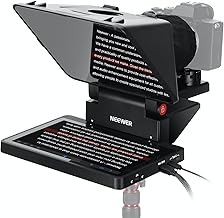 NEEWER Teleprompter 2in1 11" Aggiornato con Monitor per Windows MacOS, Supporta Mirroring Schermo, Prompter Portatile per Fotocamera Phone Webcam per YouTube Twitch Streaming Videoconferenza, X11