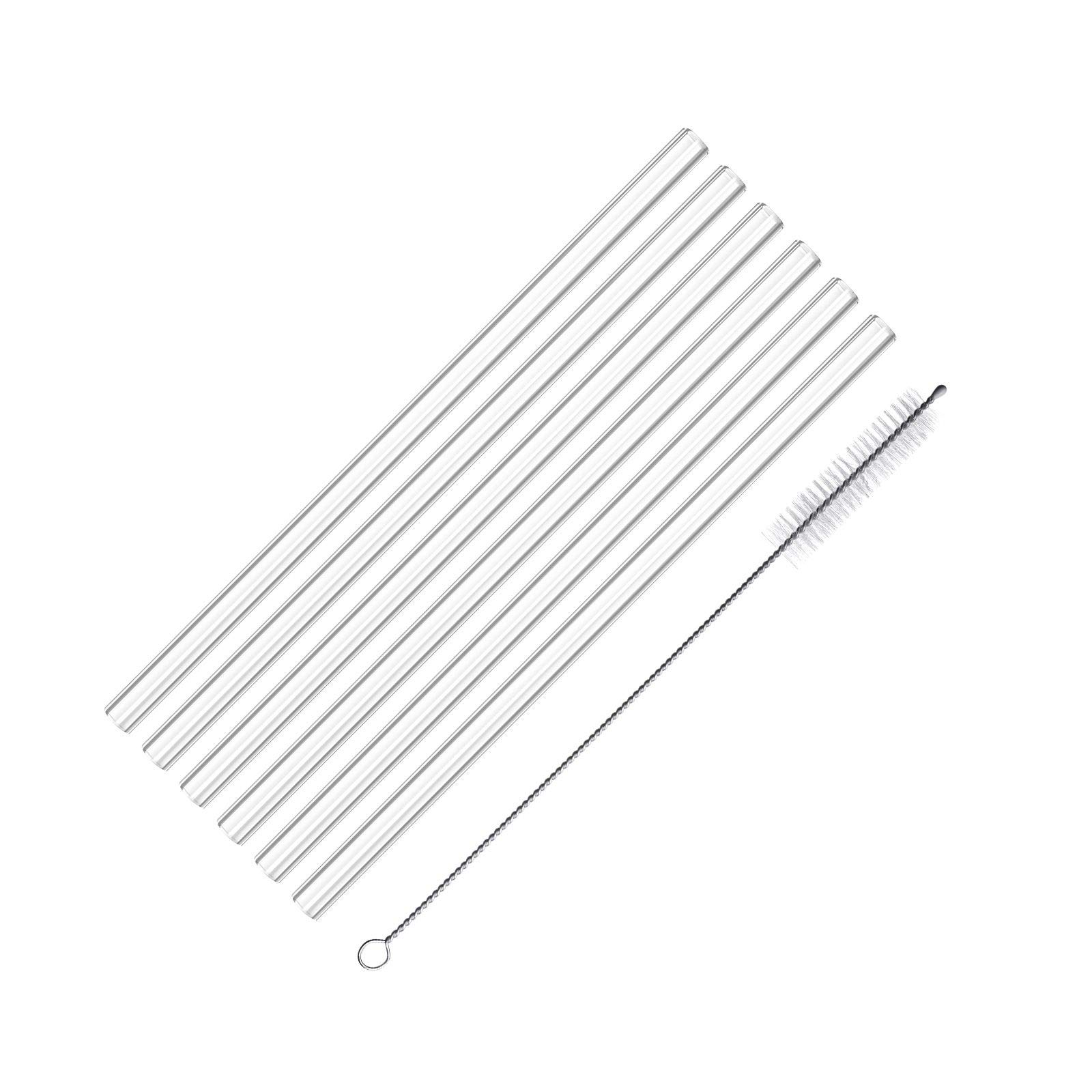 Pailles en verre borosilicaté Westmark droites et résistantes