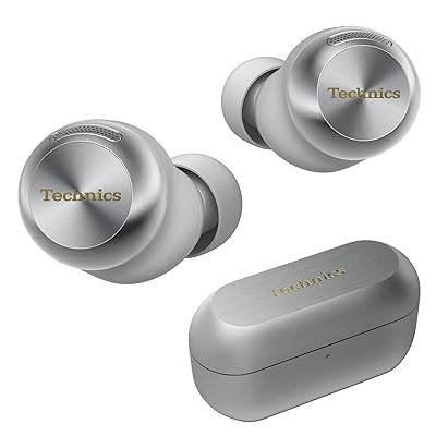 Technics Reference Class Hi-Fi Wireless Earbuds,Dolby Atmos with Head Tracking,Adaptive Noise Cancelling,3 Device Multipoint, 10-hr Battery,Wireless Charging,Improved Fit -EAH-AZ100-N (Champagne)