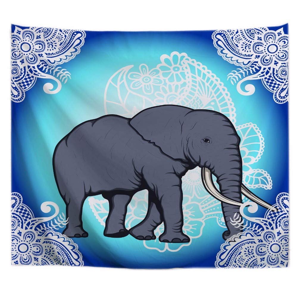 Tapisserie Murale Éléphant pour Cacher un Mur Abîmé sans Peinture