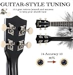 Soprano Ukulele Kit débutant 21 Inch w/Free Leçon en ligne Gig Bag Tuner Picks Strap, rapide à apprendre