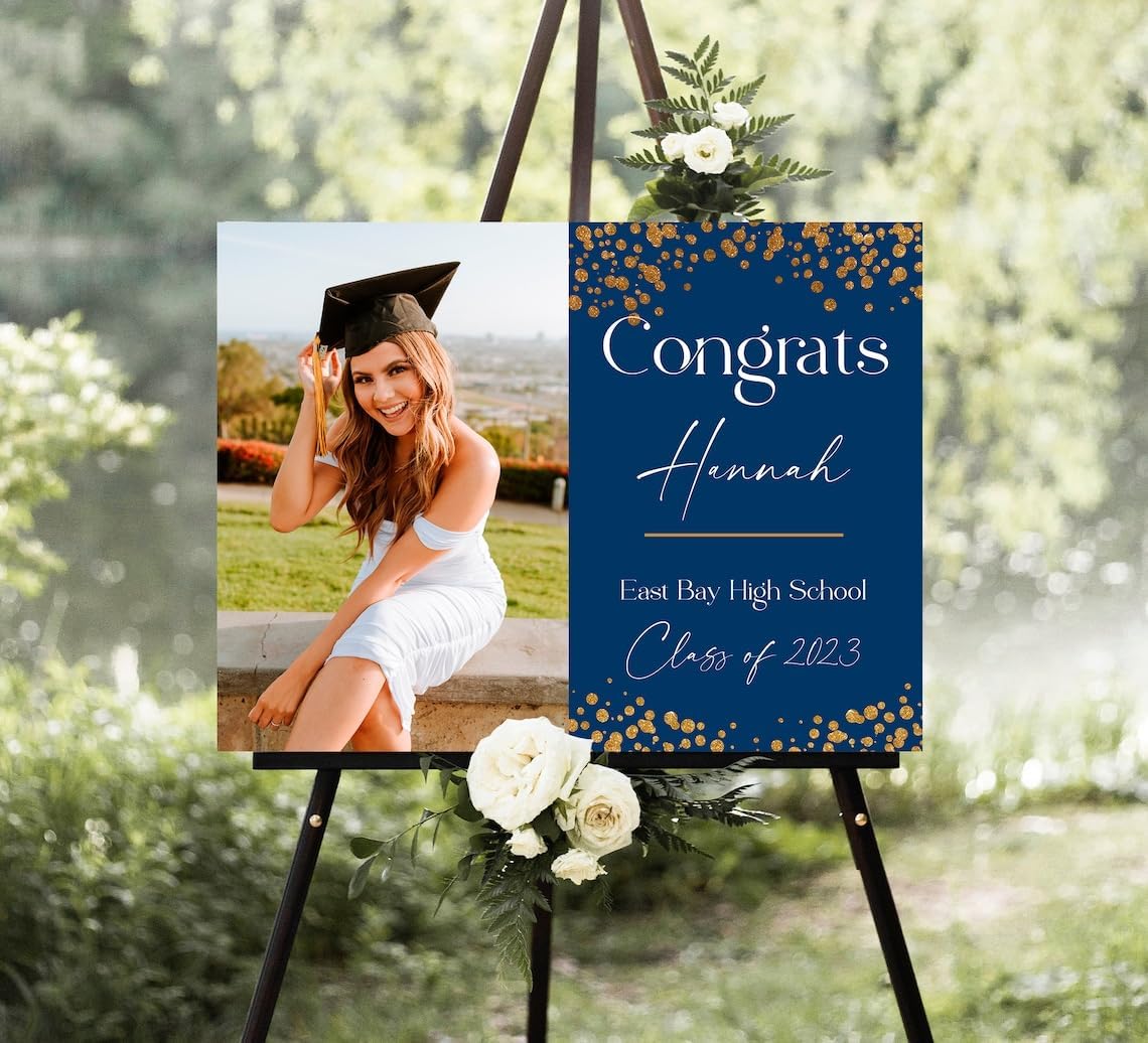 Amazon.com: Congrats Graduation Welcome Sign, Graduation Welcome Sign ...