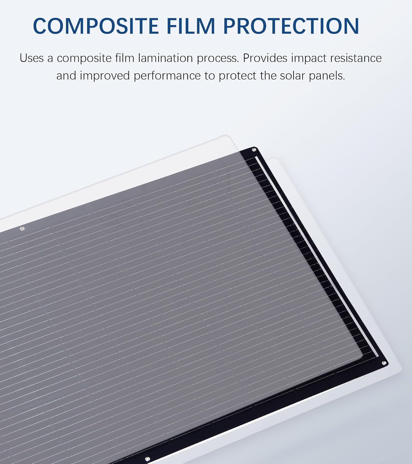 XINPUGUANG Flexible Solar Panel 100W 12V Monocrystalline High efficiency Lightweight for RVs Boat Cabin (100W solar panel- balck)