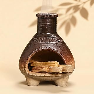 YYW Ceramic Palo Santo Holder, Sage Ash Catcher, Wood Sticks Dish, Smudge Bowl, Cone Burner - Handmade Incense Burner for Yoga, Meditation, and Energy Cleansing - Meditation Gifts for Anxiety Relief