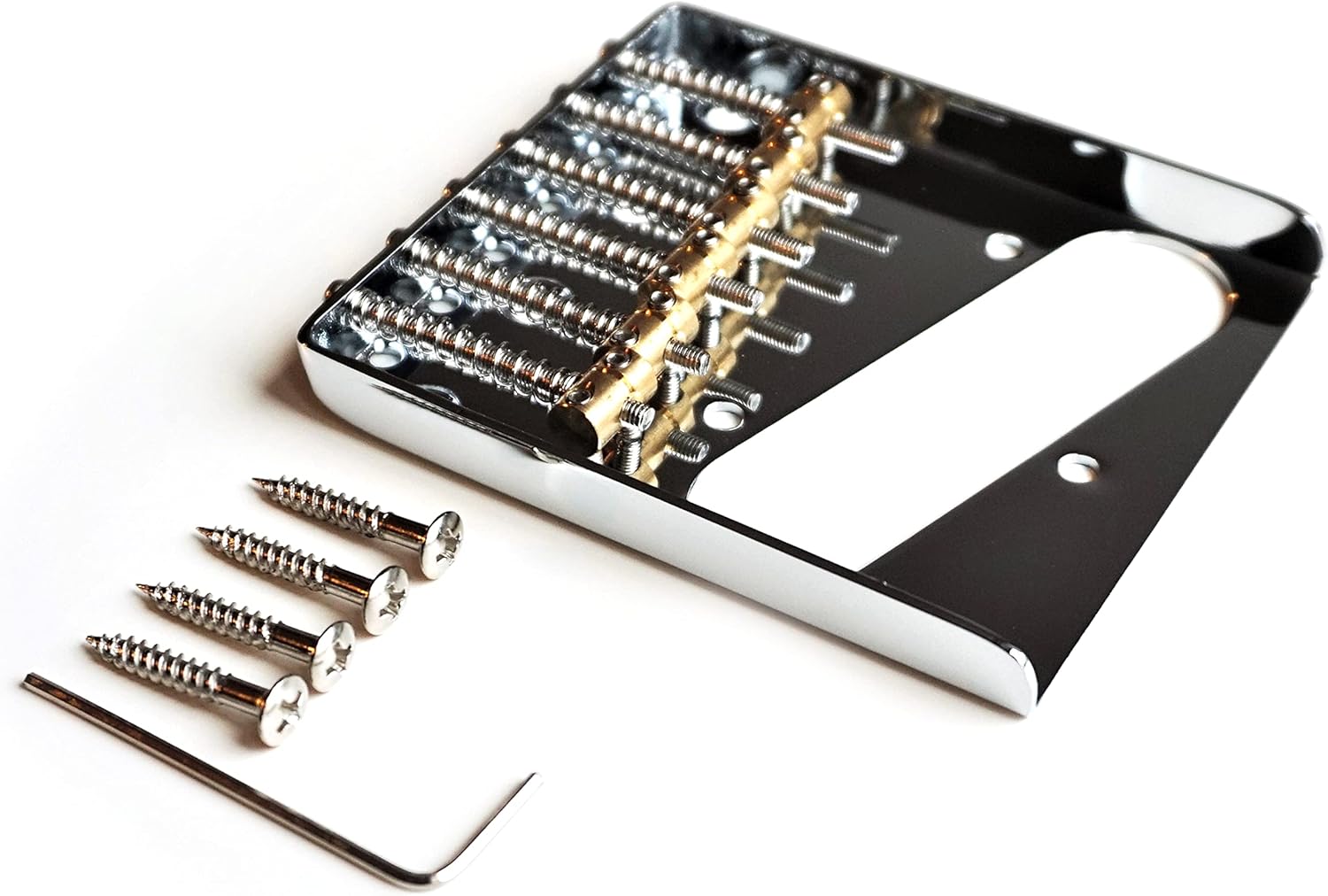 Guitar Anatomy Telecaster Vintage Ashtray Bridge 6 Individual Brass