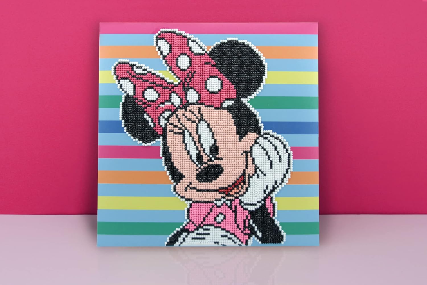 Camelot Dotz Diamond Art KIT MM, Minnie Stripes