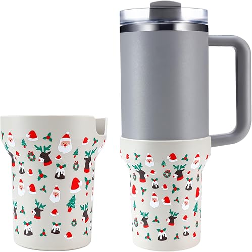Thxbag Botas de Navidad para copa Stanley, funda protectora de silicona para vaso Stanley Quencher H2.0 FlowState de 40 onzasvaso Adventure Quencher disponible en Yaxa Colombia