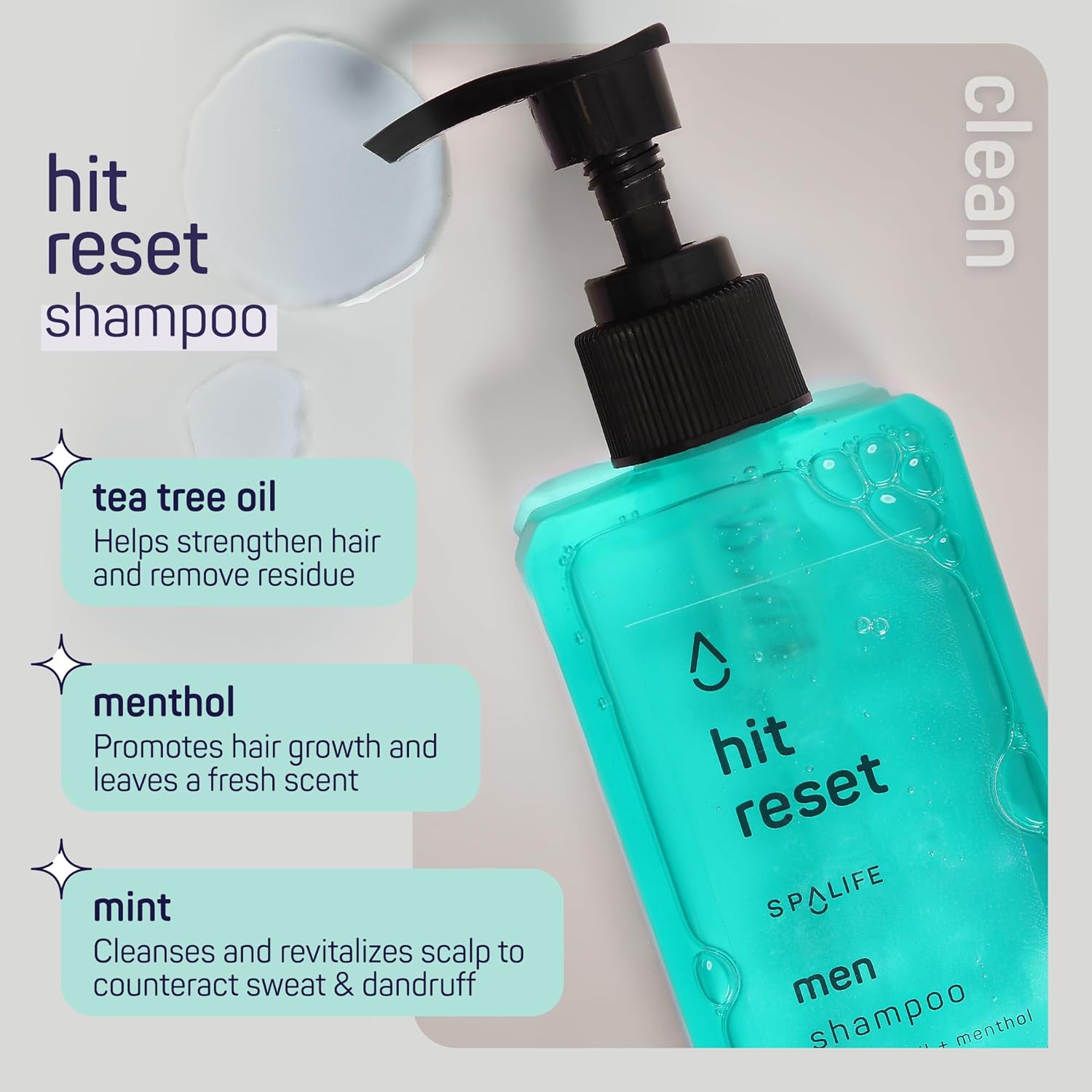 SpaLife Mens Body Wash Gift Set w/ Body Wash, Shave Gel, After-Shave Gel, Shampoo | Mens Skin Care Gift Set | Skincare Christmas Gifts for Men | Gifts for Men | Men's Skincare | 4-Piece - Image 3