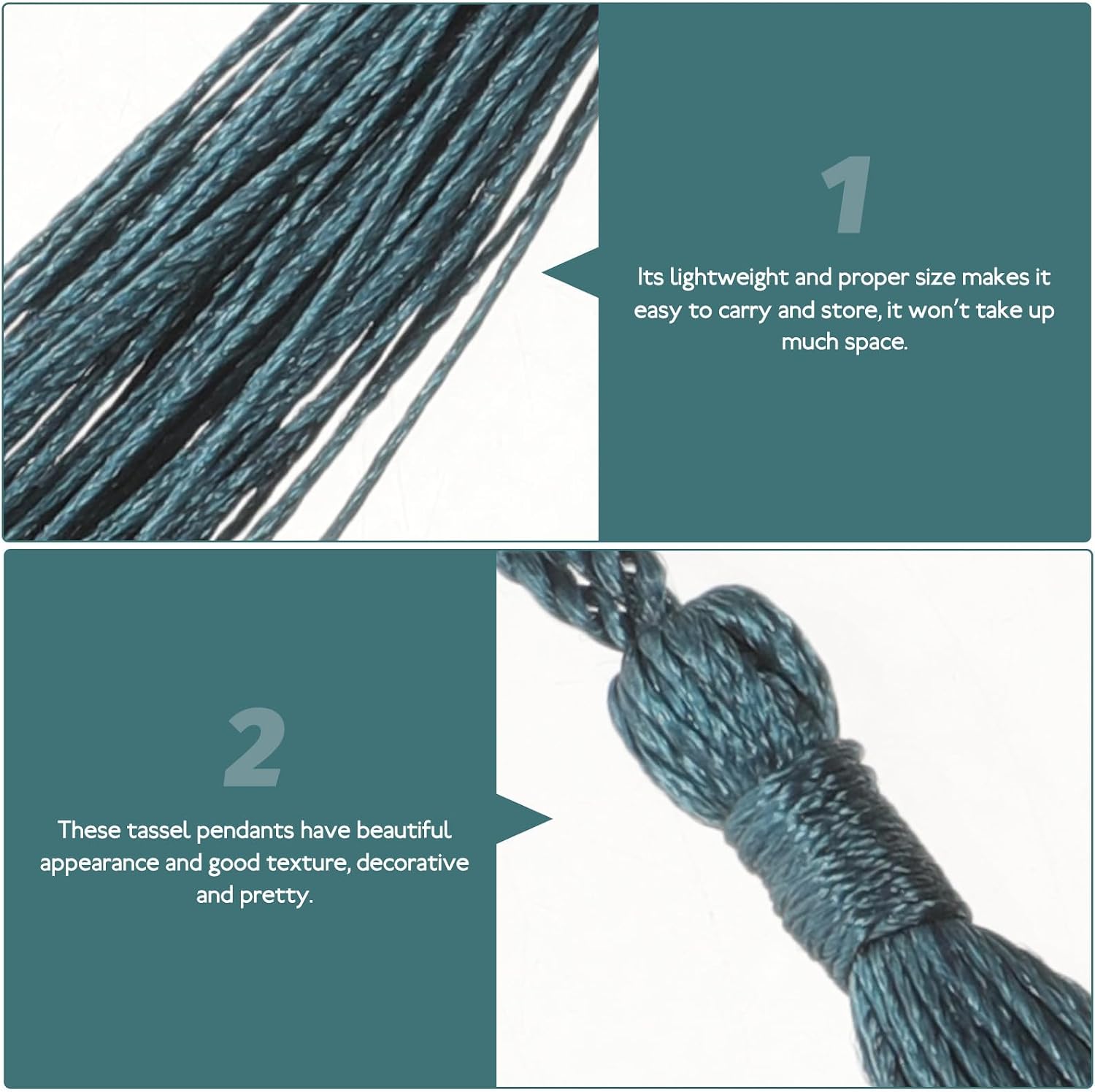 120pcs Decorative Tassels Pendant and Bookmark DIY Craft Supplies Mini Hanging Fan Tassel Ornaments for Spring Festival and Sewing Embellishments