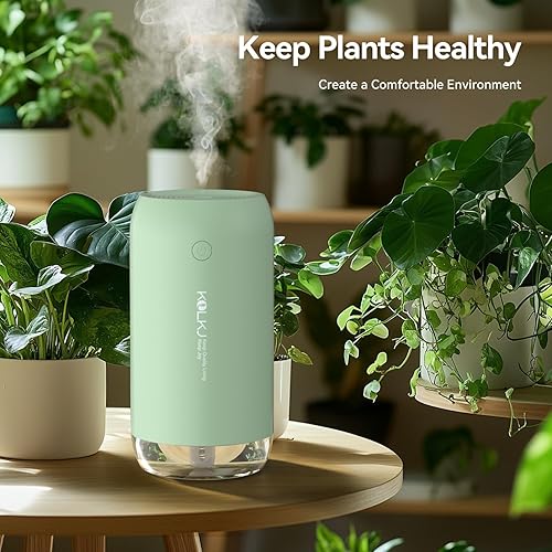 Miniatura 4 de Mini humidificador portátil, humidificadores pequeños de niebla fría de 13.5 onzas líquidas, humidificador de escritorio personal USB para