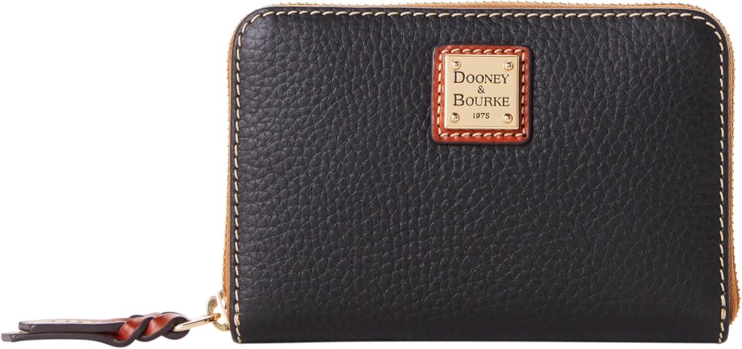 Dooney & Bourke Pebble Grain Medium Zip Around Wallet