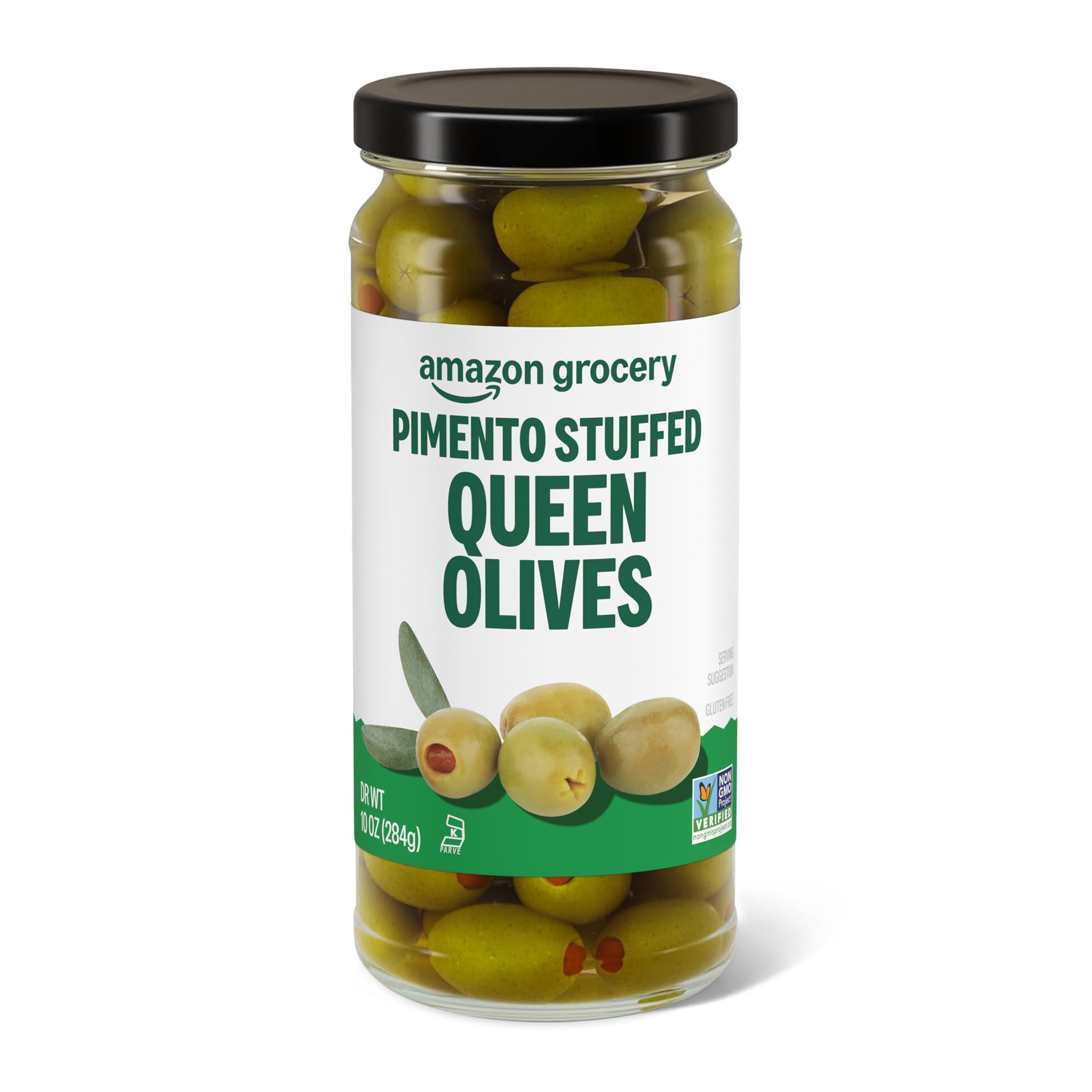 Amazon.com: Amazon Grocery, Pimento Stuffed Queen Olives, 10 Oz
