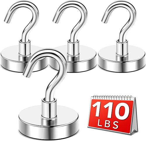 DIYMAG Ganchos magnéticos para colgar accesorios de cubículo, 118 libras 2025 cruise Cabin Ship Essentials, gancho magnético resistente con imanes