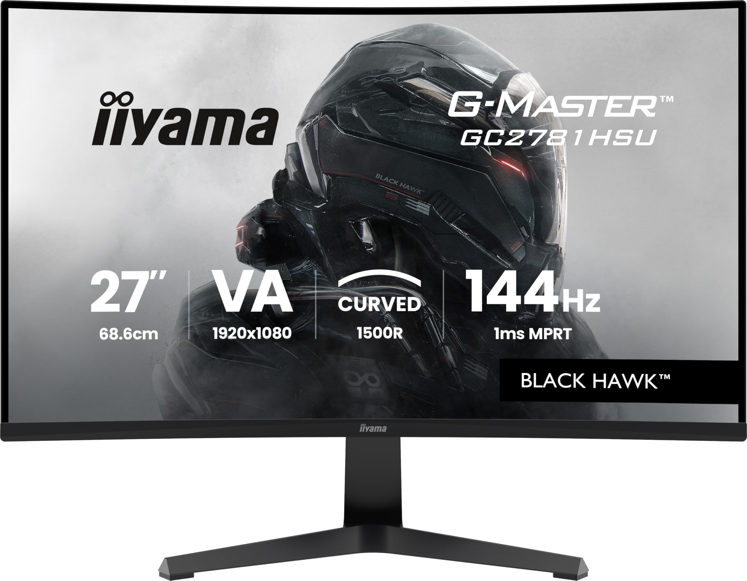 Iiyama G-Master Black Hawk Gc2781hsU-B1 - LeD-Monitor - Gaming - Gebogen - 68.6 Cm (27")