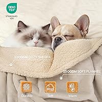 Vista 16 de Cobija impermeable para mascotas, a prueba de líquidos y orina, para sofá, cama, sillón, reversible, vellón, forro polar, protector de muebles