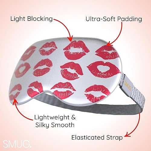 Miniatura 10 de SMUG Máscara de satén para dormir y máscara de ojos, súper suave, sueño suave, saludable y profundo, reduce la apariencia de arrugas y ojeras,