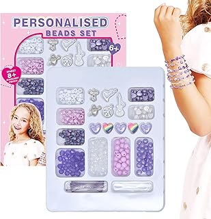 Kit De Fabricación De Pulseras De Abalorios | Kit De Joyería Para Niñas Con Cuentas Para Pulseras | Juguetes De Abalorios Coloridos Para Niños Adultos Principiantes Entusiastas Manualidades | Para