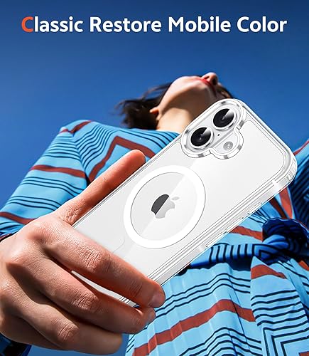 Miniatura 7 de FNTCASE Funda magnética para iPhone 16 Pro Max, grado militar, protección contra caídas, antiamarilleamiento, delgada, resistente y parachoques a