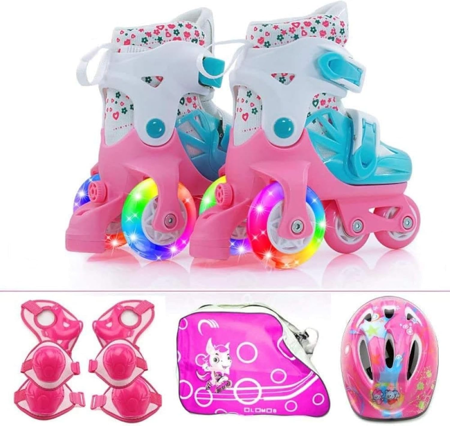 SALE♪関税込シューズ 調節可能 Skates インラインスケート ジュニア ROLLER SKATE ローラースケート 誕生日 プレゼント 女の ヘビーデューティー