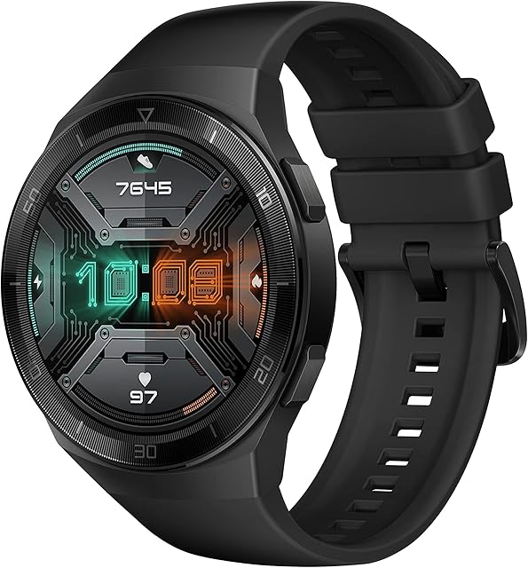HUAWEI Watch GT 2e Sport  AMOLED Smartwatch 1,81 Zoll Display, 2 Wochen Akkulaufzeit, GPS, Schwarz