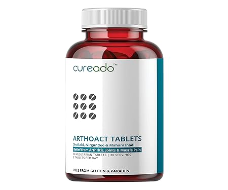 Arthoact Ayurvedic Tablets For Bone/Joint Wellness, Joyful Joint support (60 Tablets) (Pack of 1)