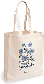 Loxato Borsa Shopper Donna - Tote Bag Tela - Shop Art Borsa - Shopper Borsa - Borsa Tela Donna - Borse di Cotone 35x42cm Extra Largo 8cm - Shopper in Tela - Borsa Canvas