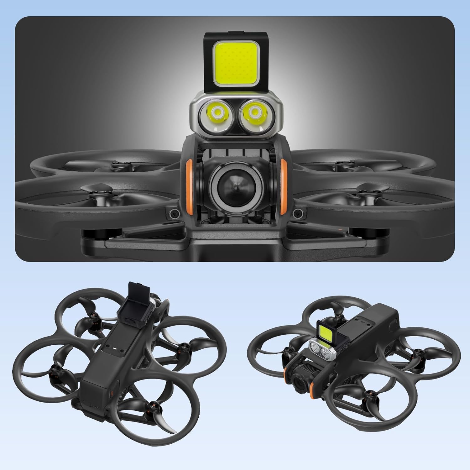 Strobe Light for DJI Avata 2/Avata, Universal LED Searchlight & Anti-Collision Night Flying Light, Tactical Spotlight for Enhanced Visibility and Navigation
