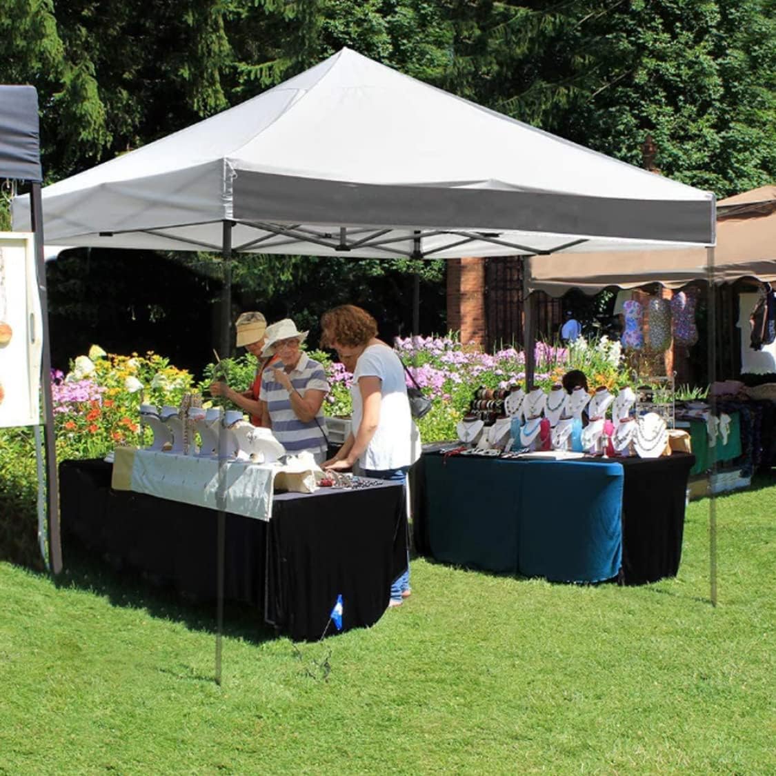 Canopy Replacement Cover 114.17x114.17in 420D Oxford Cloth Waterproof Replacement Gazebo Covers Sunshade Canopy Cover for Outdoor Garden (Top Only), up Top, Replacemen