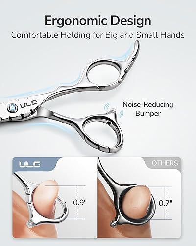 Miniatura 46 de Tijeras para adelgazar el cabello, tijeras de corte de dientes, peluquero profesional, peluquería ULG para peluquería texturizadora, borde