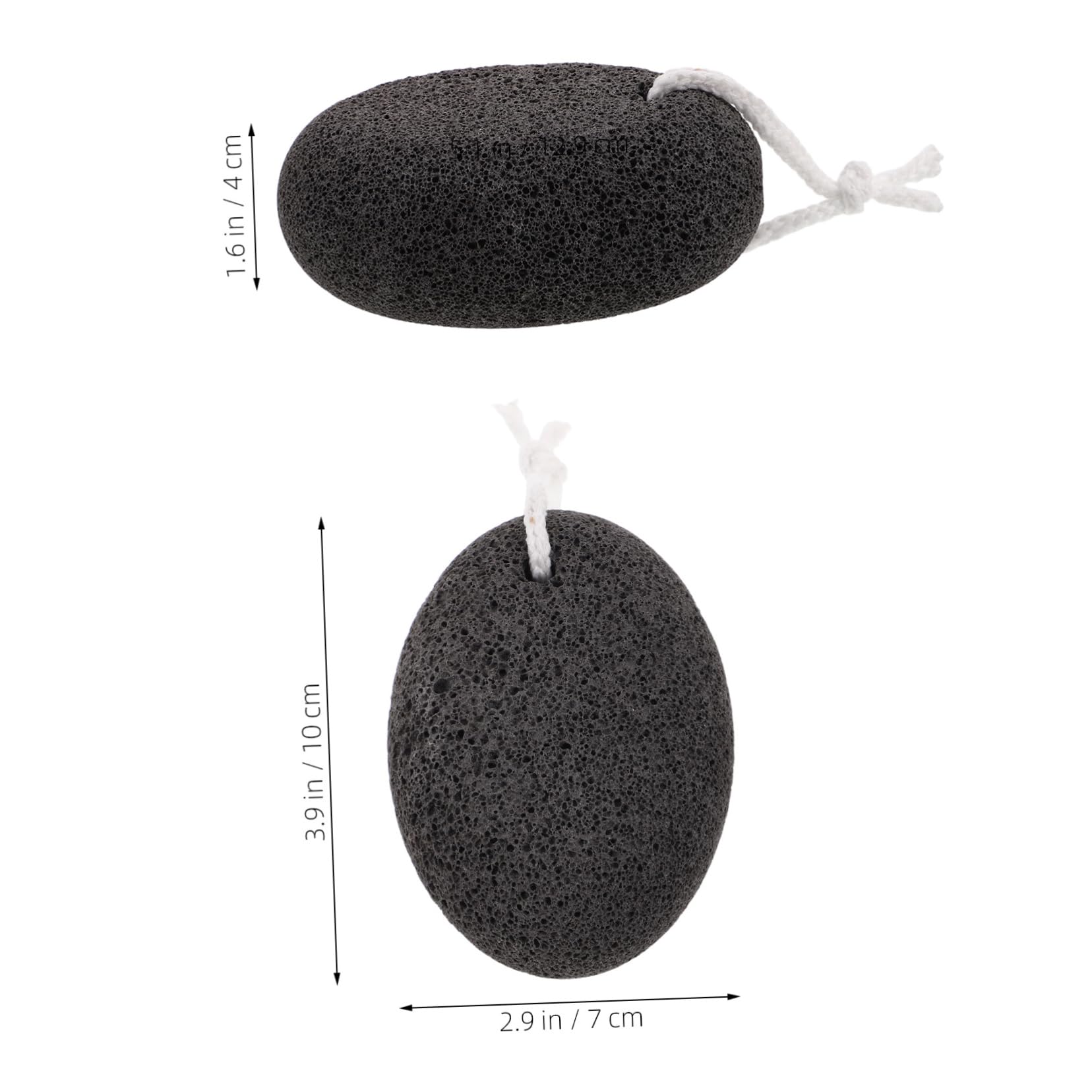 VICASKY Foot Pumice Stone Set 3pcs Natural Lava Stone for Dead Skin Removal and Foot Care