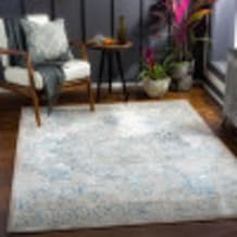 Artistic Weavers Zan Traditional Medallion Area Rug, 53" x 7, Dark Blue