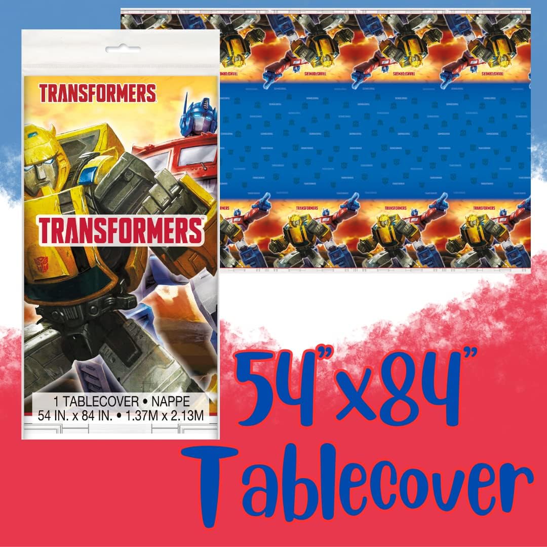 Transformer Birthday Party Supplies including Transformers Birthday Decorations & Transformers Party Plates and Tableware for 16 - Great Transformers Birthday Party Sets for Boys Transformers Birthday